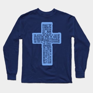 Names of Jesus Cross Long Sleeve T-Shirt